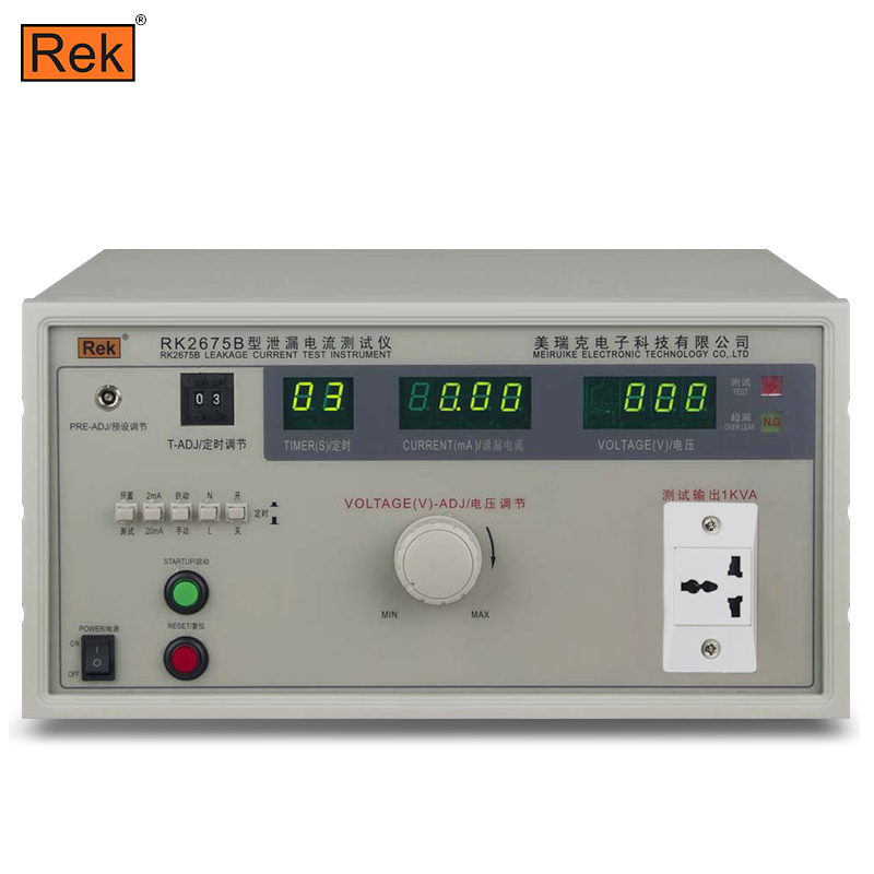 美瑞克 RK2675AM/RK2675WM/RK2675B/RK2675C/RK2675D/RK2675E 泄漏電流測(cè)試儀